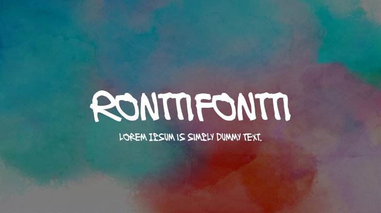 Ronttifontti Font preview
