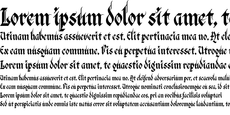Verona Gothic Font preview