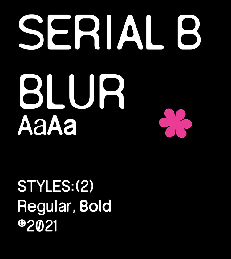 Serial B Font preview