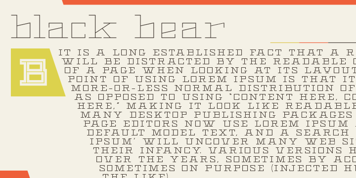 Black Bear Regular Font preview