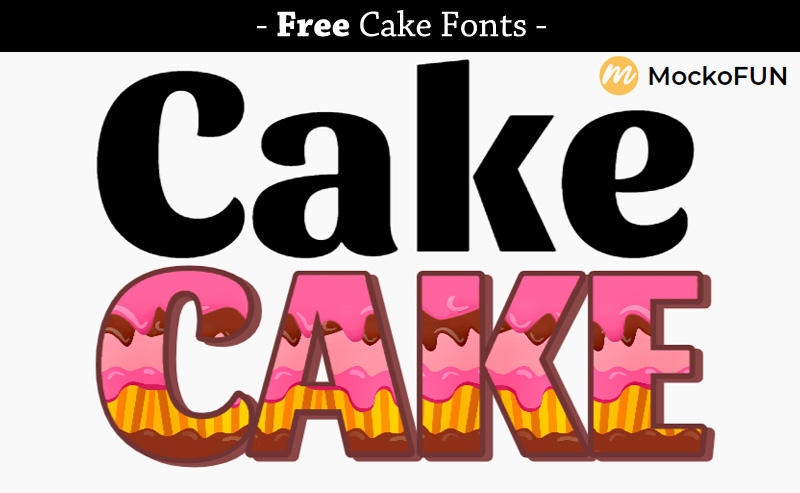 Cake Type Font preview