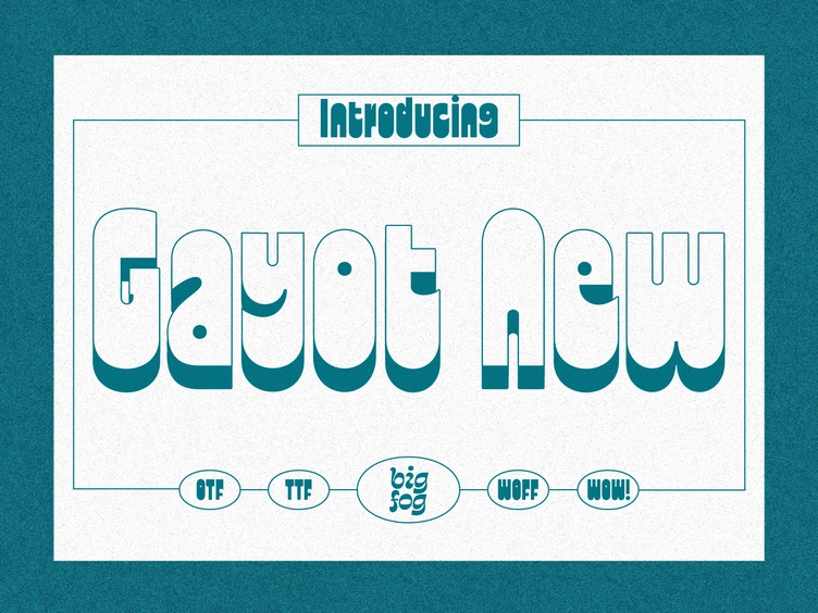 Gayot New Font preview
