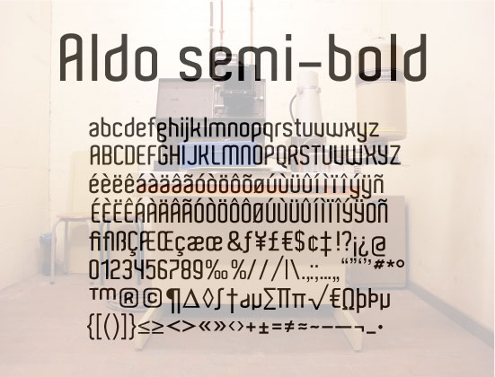 Aldo Font preview