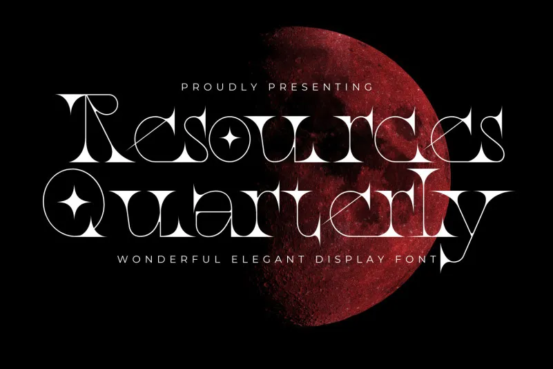 Resources Quarterly Font preview