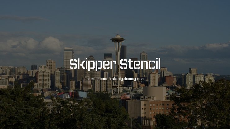 Skipper Stencil Font preview
