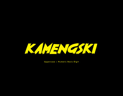 Kamengski Font preview