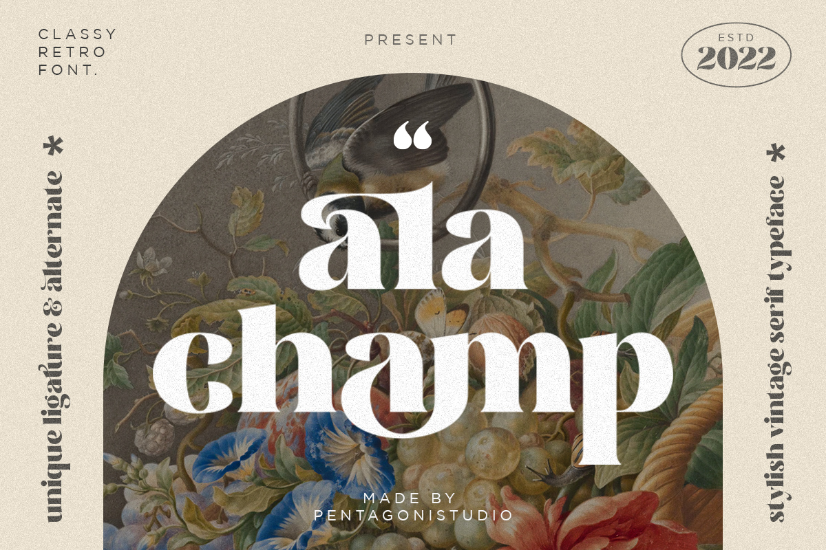 Ala Champ Regular Font preview