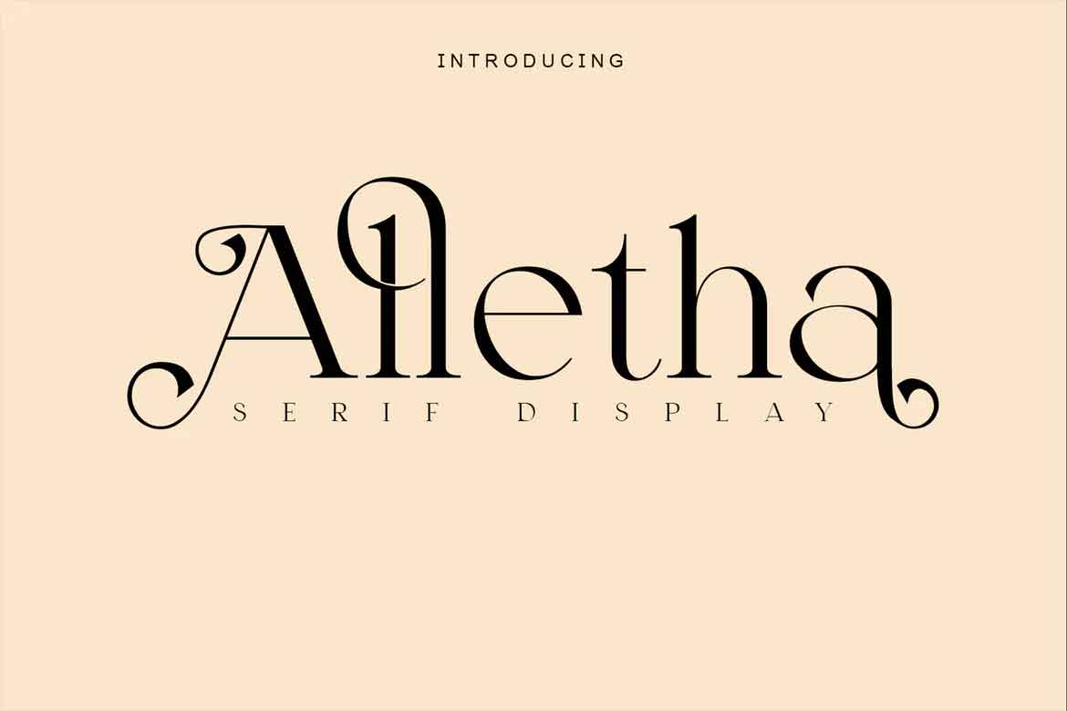 Alletha Font preview