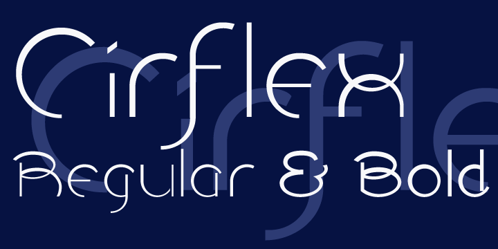 Cirflex Regular Font preview