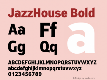 Jazz House Font preview