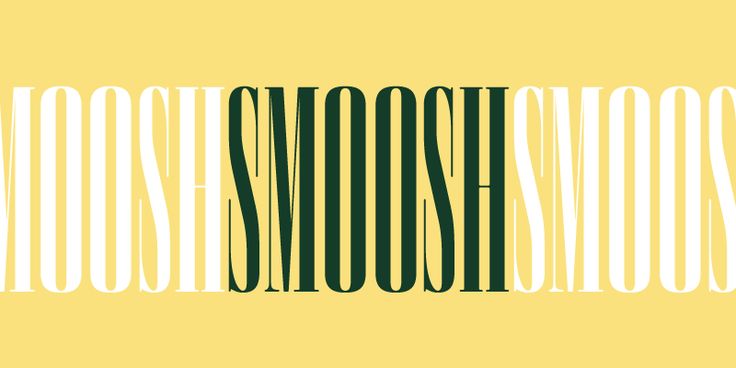 Smoosh Medium Font preview