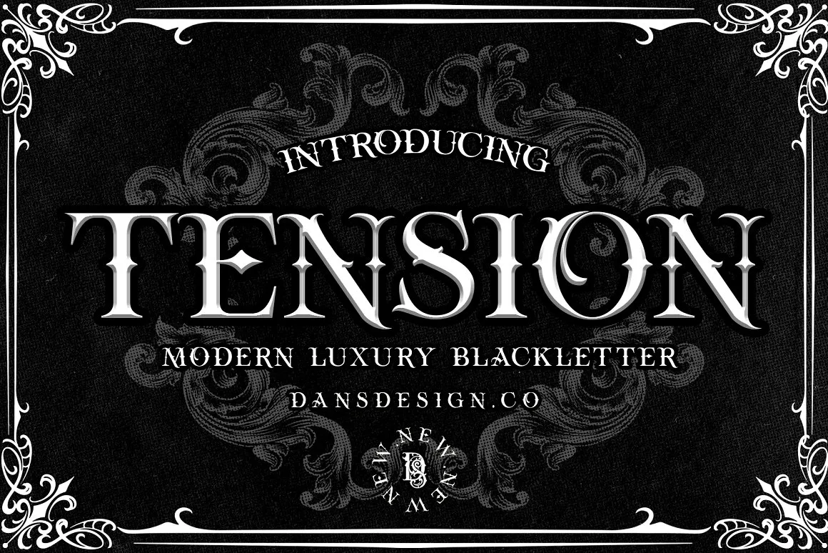 Tension Font preview