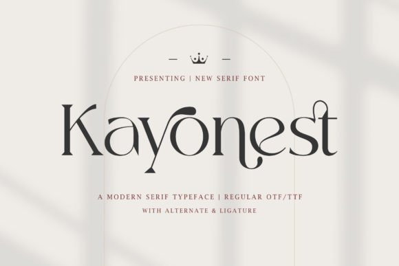 Kayonest Font preview