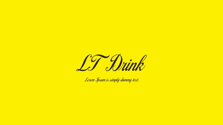 LT Drink Medium Font preview
