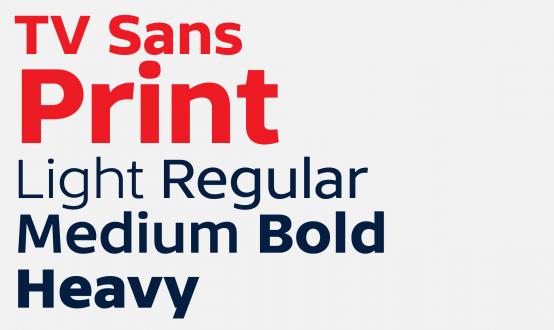 TV Sans Print Light Font preview