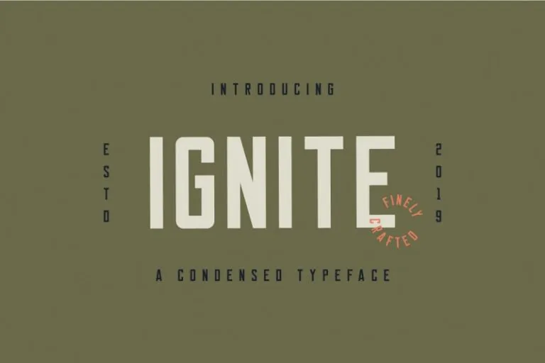 Ignite Font preview