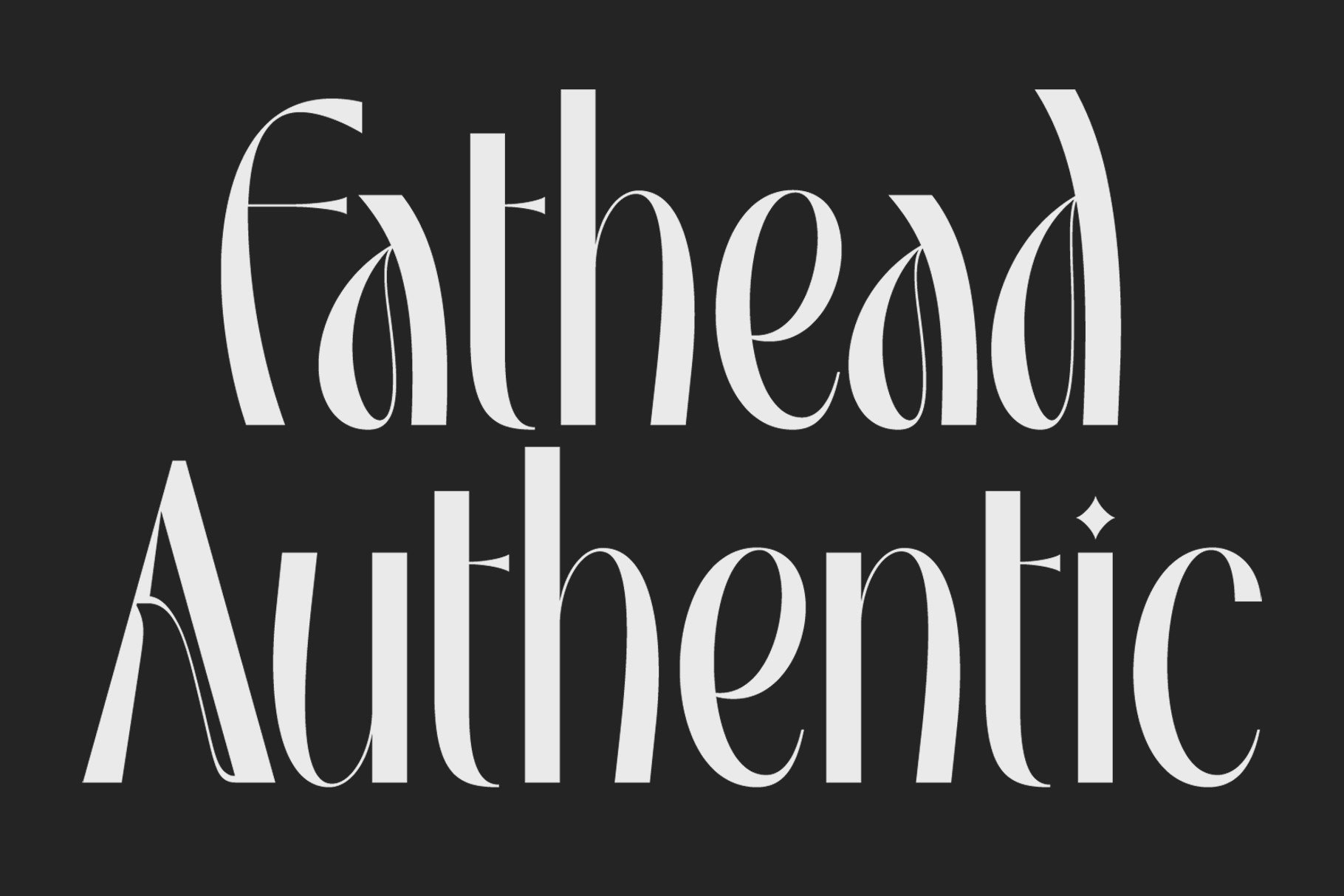 Fathead Authentic Font preview