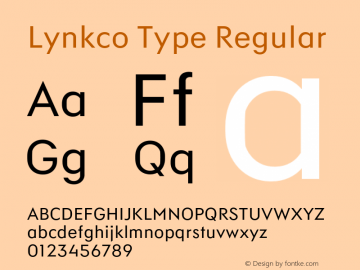 Lynkco Type Font preview