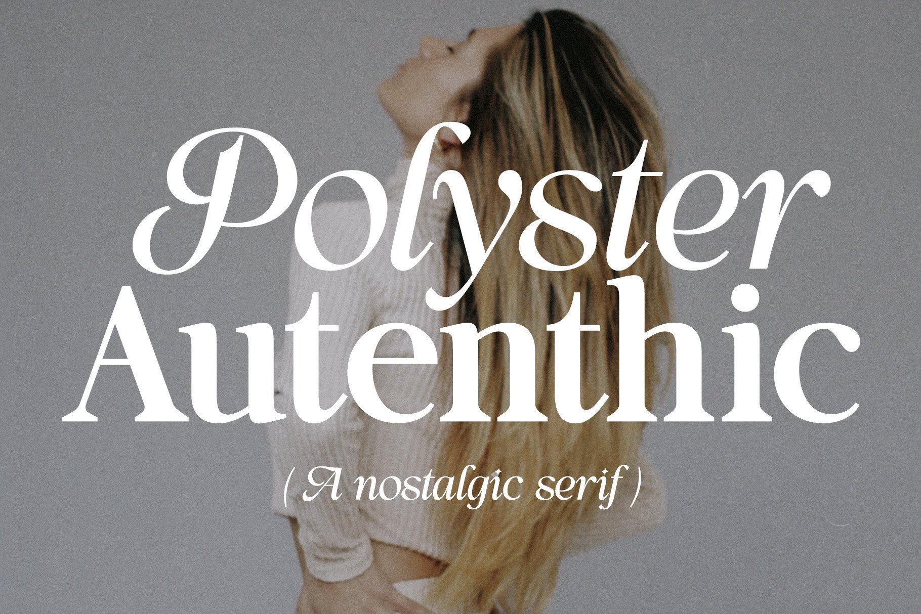 Polyster Authentic Font preview
