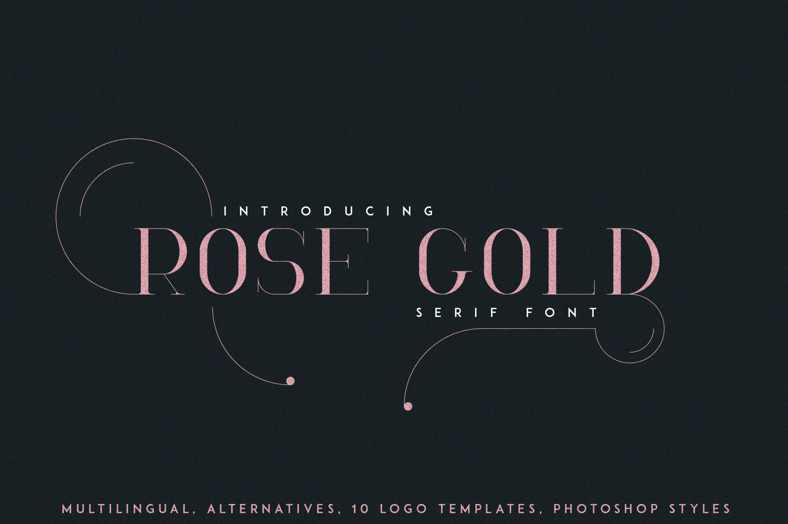 Rose Gold Font preview