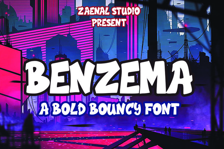 Benzema Font preview