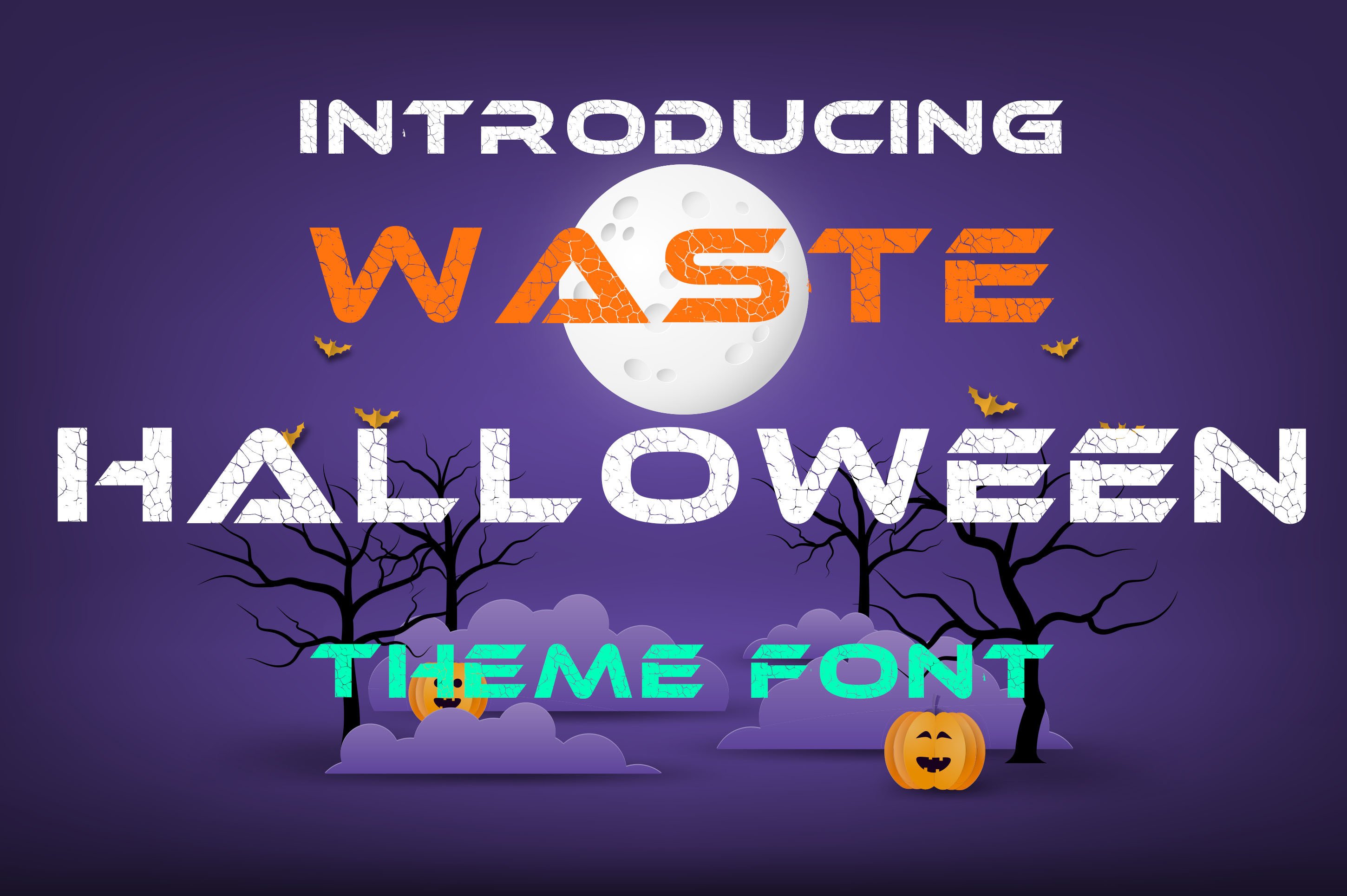 Halloween Waste Font preview