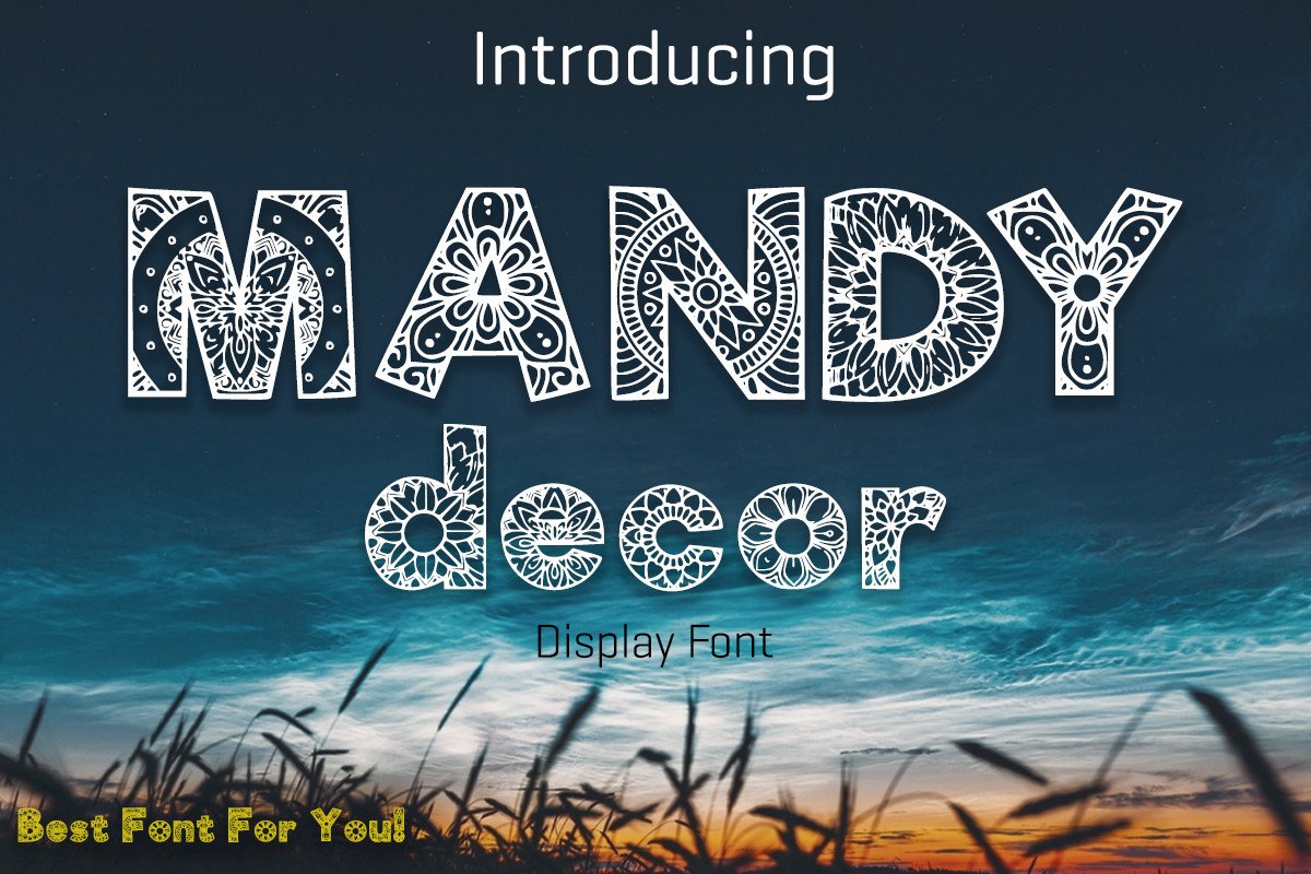 Mandy Decor Font preview
