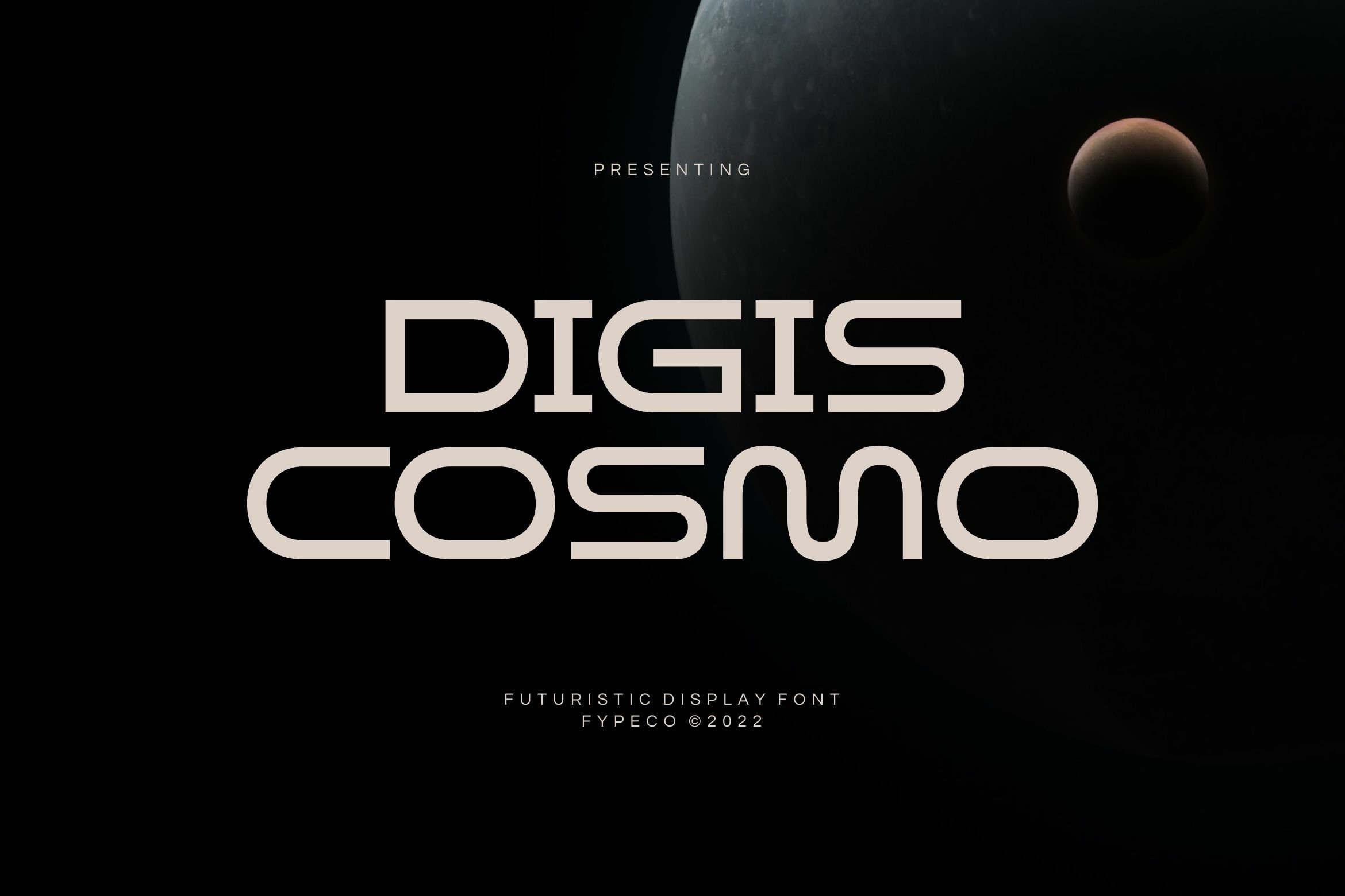 Digis Cosmo Font preview