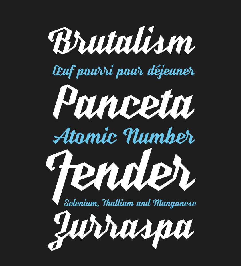 Nickel OpenFace Font preview