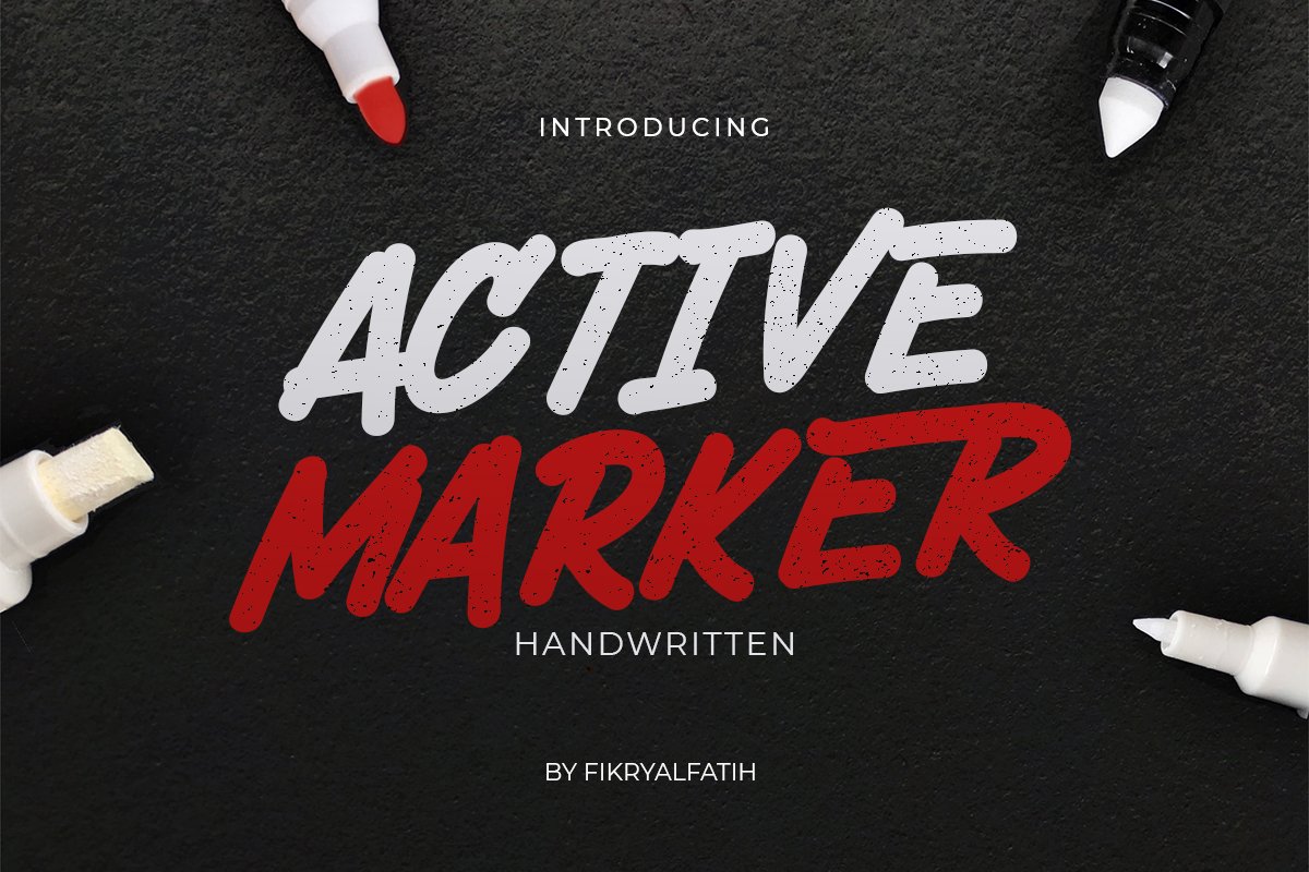 Active Marker Font preview