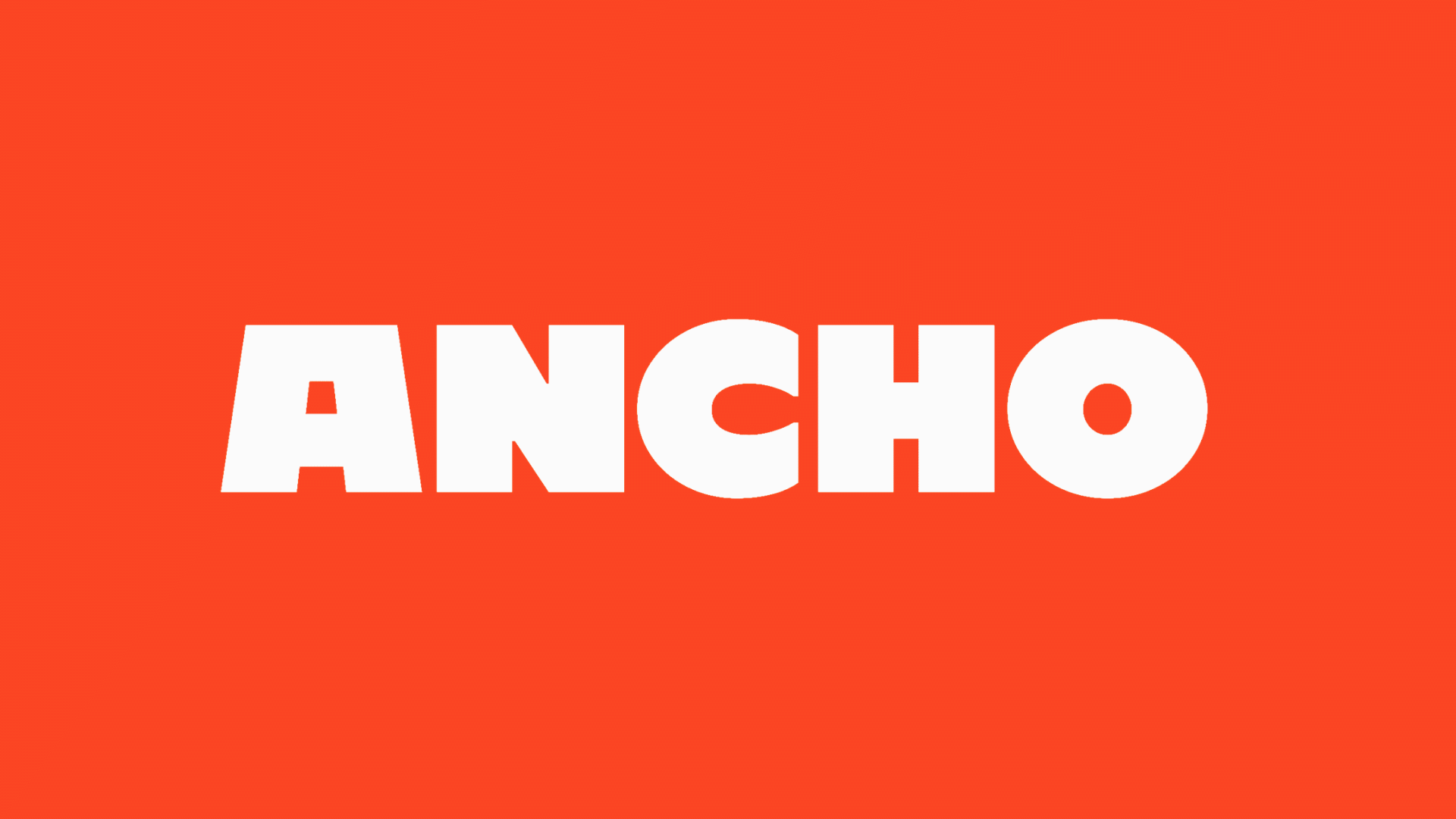 Ancho Font preview