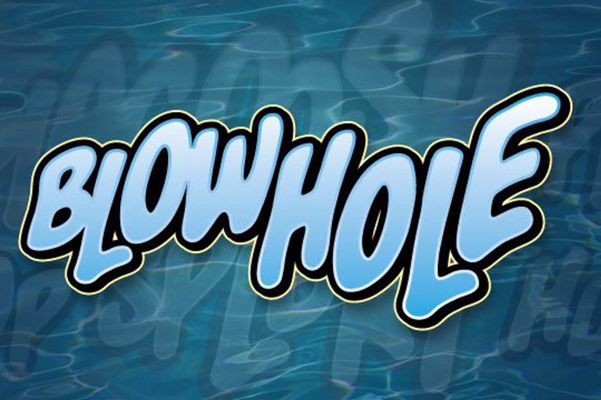 Blowhole CC Font preview