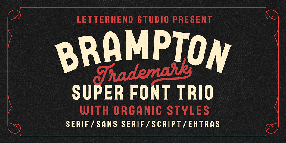 Brampton Serif Organic Font preview