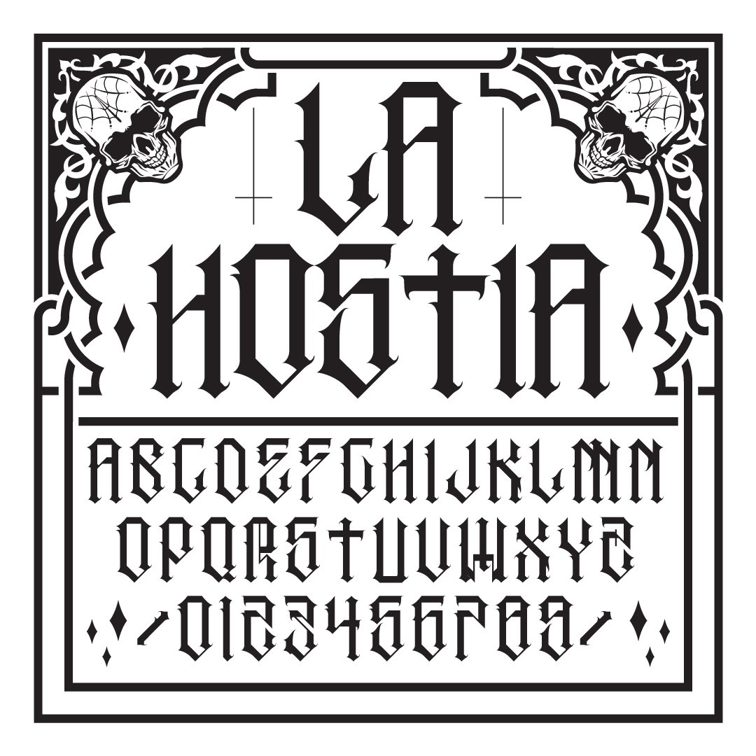 La Hostia Font preview
