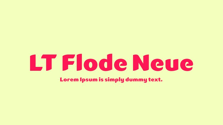 LT Flode Neue Font preview