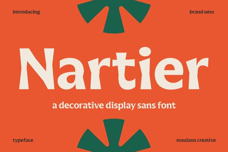 Nartier Font preview