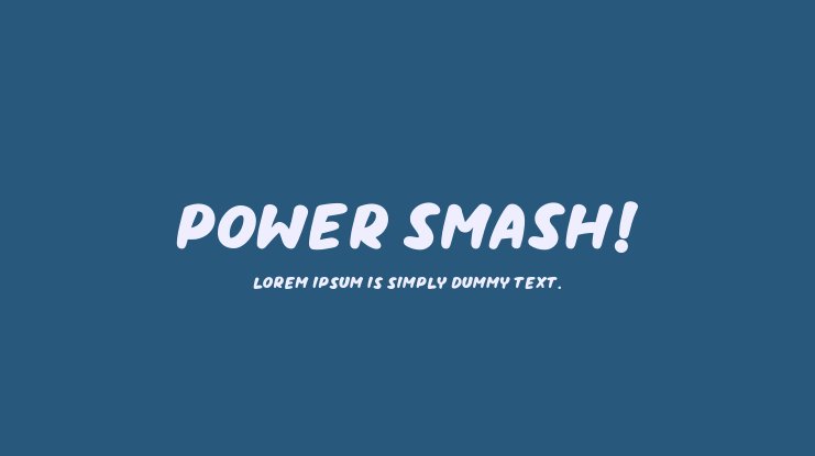 Power Smash Font preview