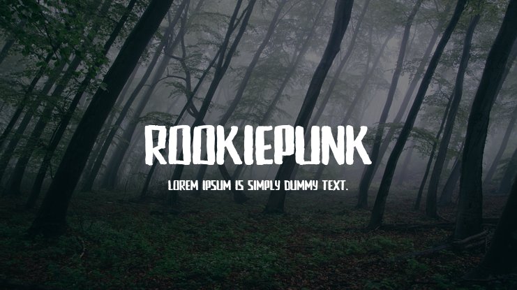 Rookie Punk Font preview