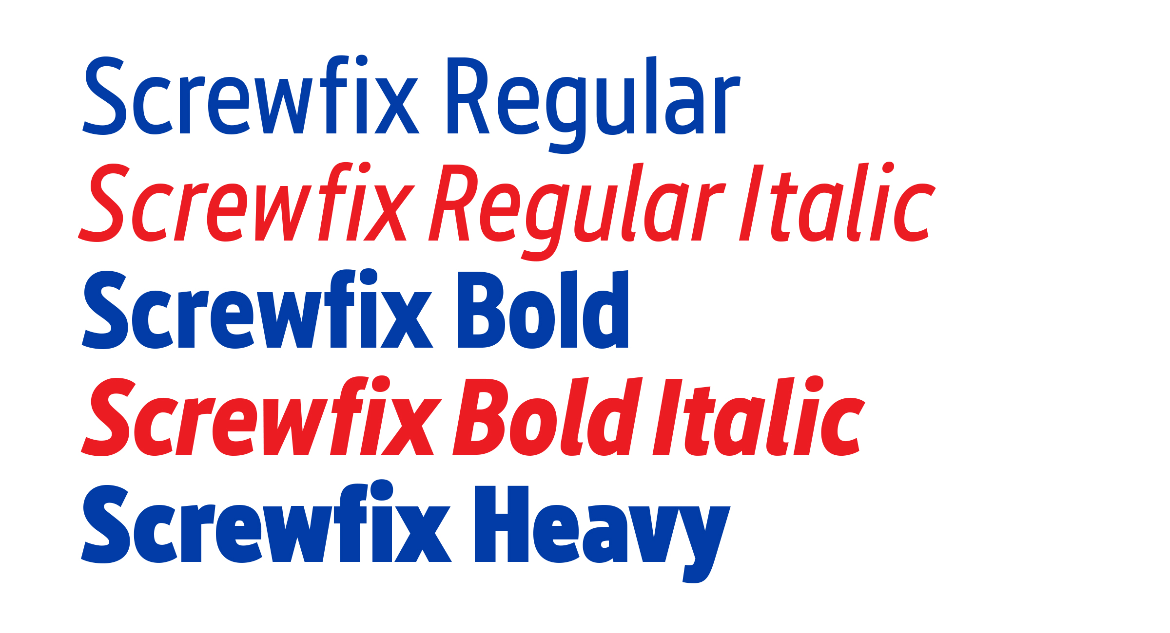 Screwfix Heavy Font preview