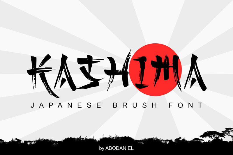 Kashima Brush Font preview