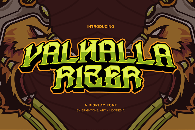 Valhalla Rizer Font preview