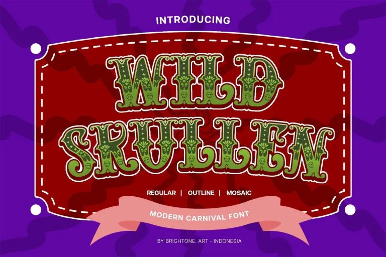 Wild Skullen Ver3 Font preview
