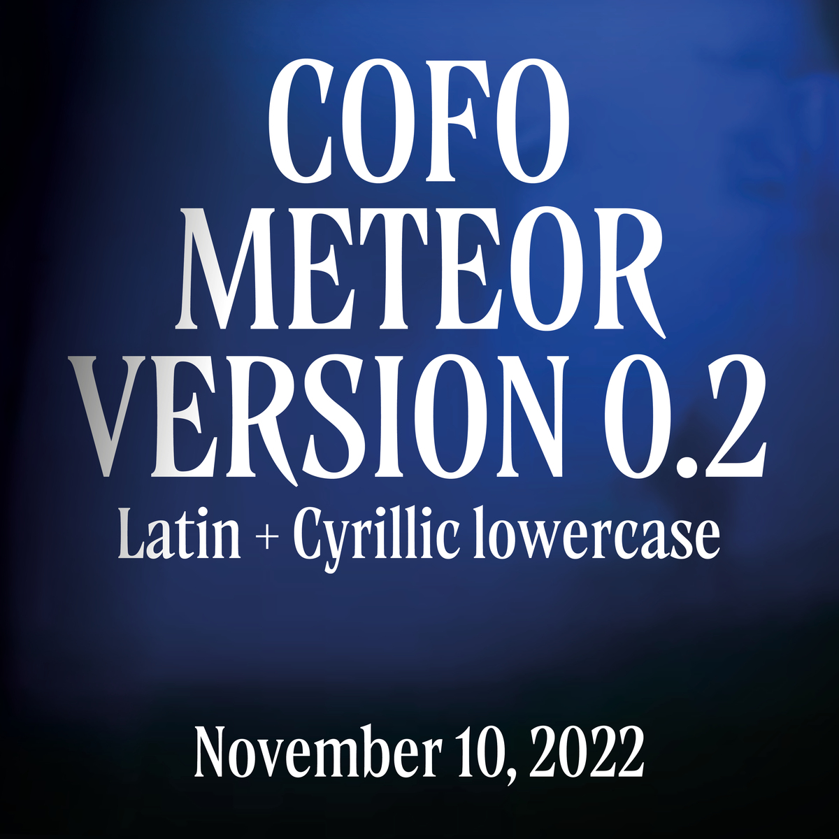 CoFo Meteor V0.2 Font preview