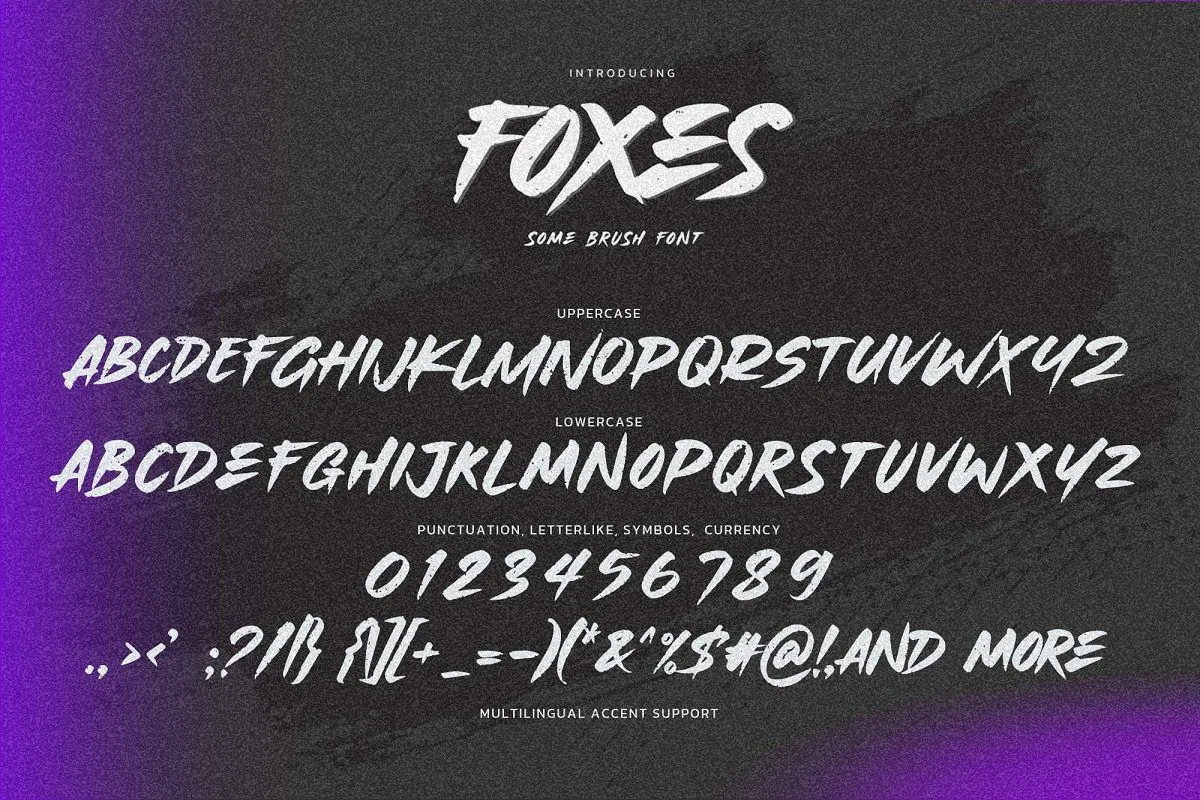 Foxes Font preview