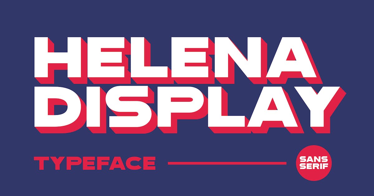 Helena Display Font preview