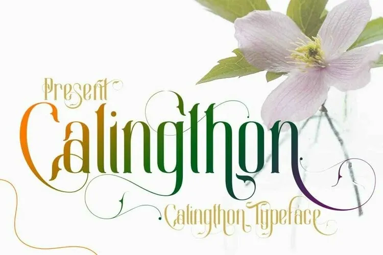 Calingthon Font preview