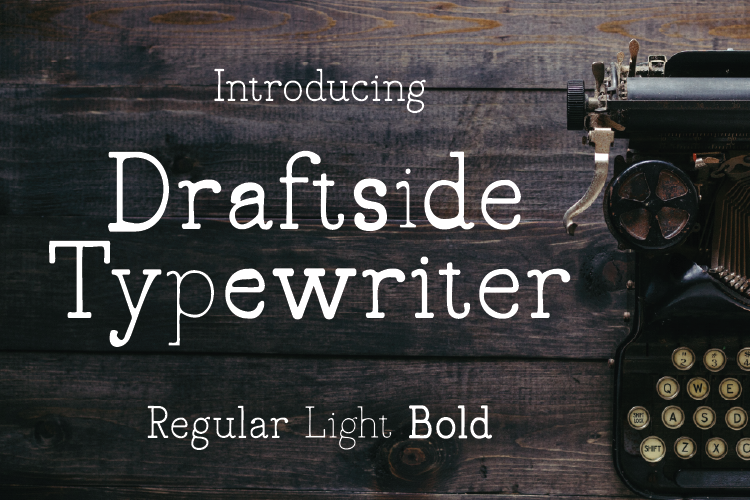 Draftside Light Font preview