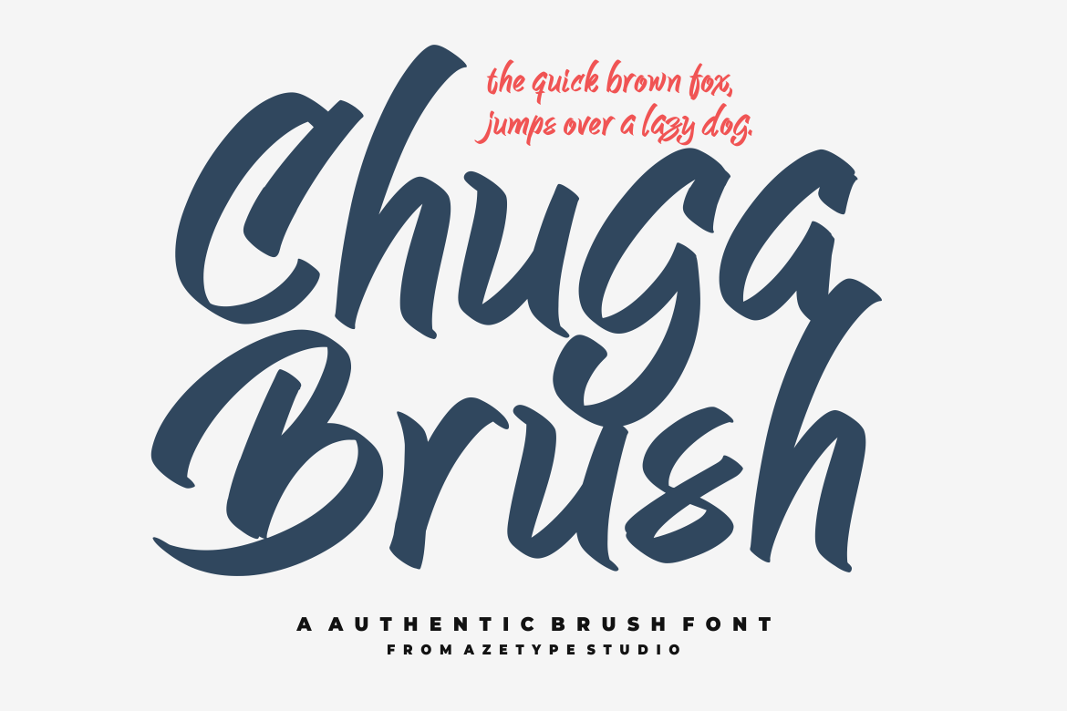 AZ Chuga Brush Regular Font preview