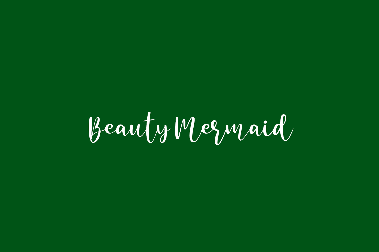 Beauty Mermaid Font preview