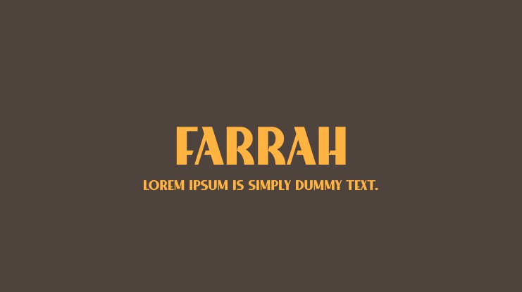 Farrah Font preview